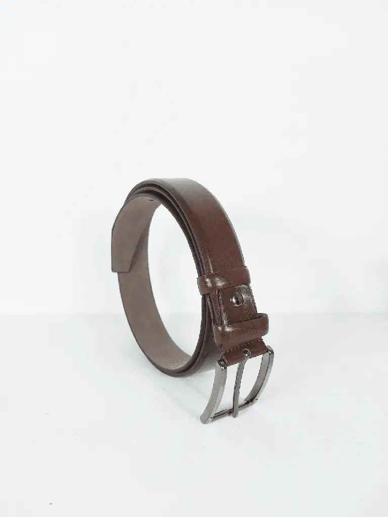 Effen donkerbruine riem